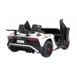 Elektrické autíčko Lamborghini Aventador SV 2x200W 24V - dvojmiestne - biele